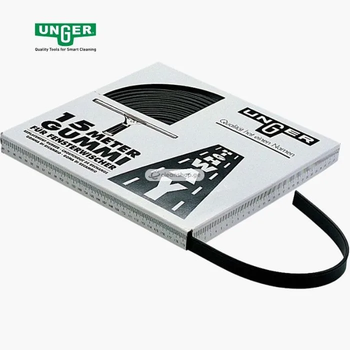 UNGER შავი რეზინა, 15 მეტრი
